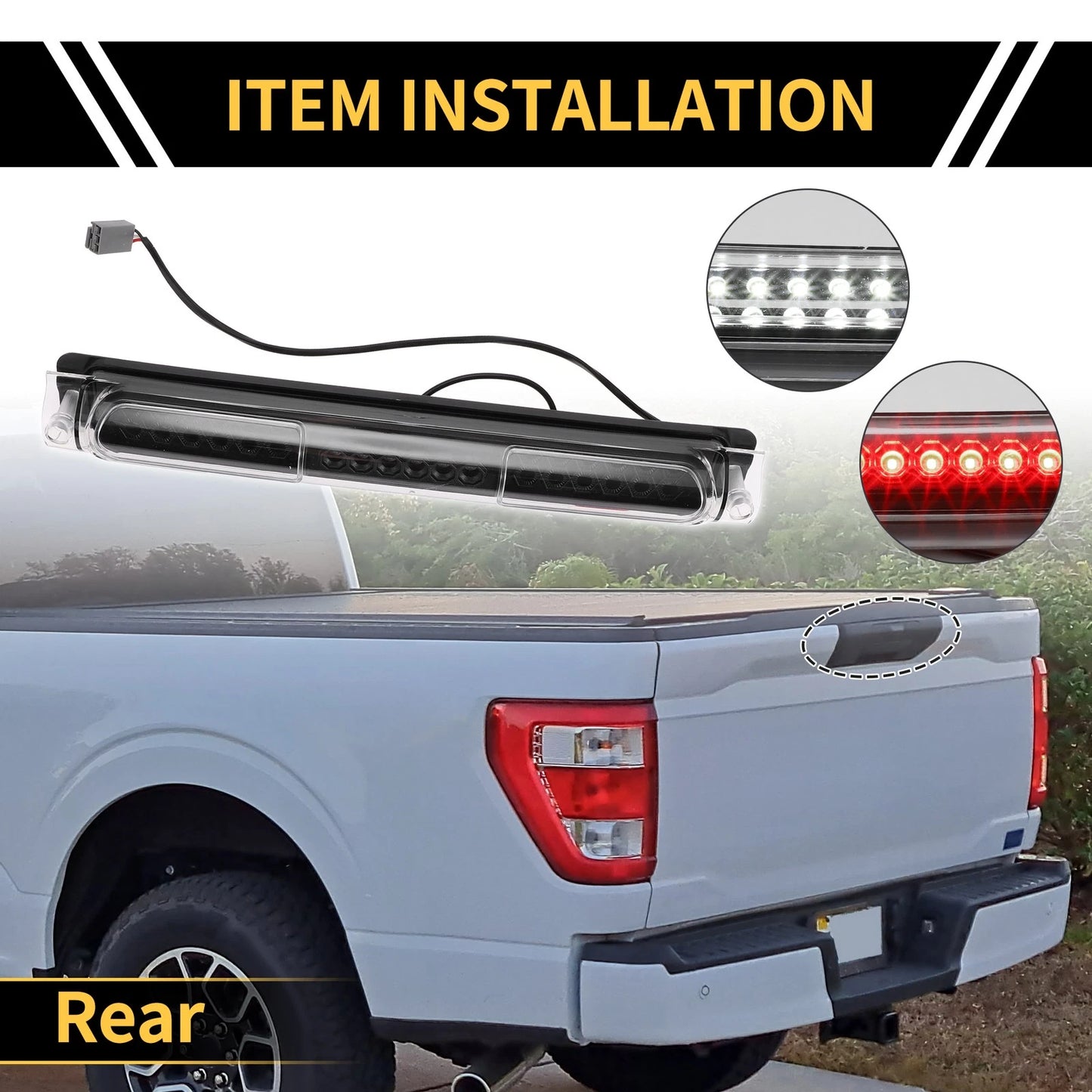 LED Third Brake Light Clear Lens for Ford Excursion (2000-2005)