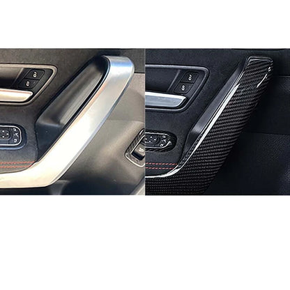 Real Carbon Fiber Interior Door Handle Panel Trim For Benz CLA 2020+ A200 A250