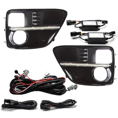 Dual Color LED Fog Lights w/ Harness for Subaru WRX STI (2015-2017)