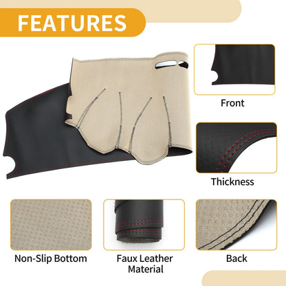 Dashboard Cover for Mitsubishi Outlander 2001-2006 Black Red Anti-Slip