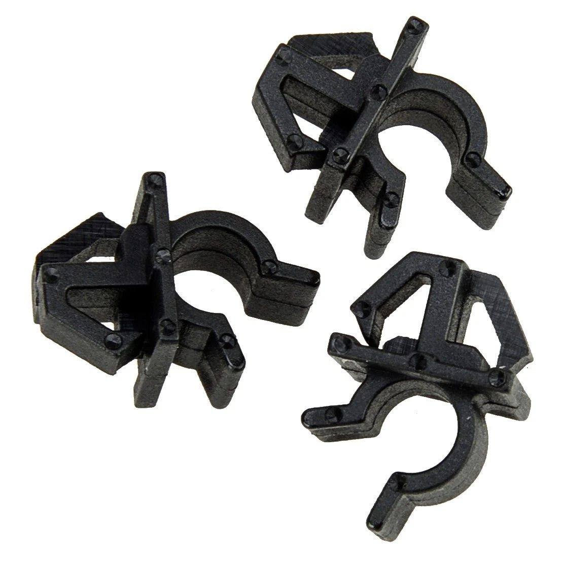 3 x Black Bonnet Support Holder Clips for Suzuki