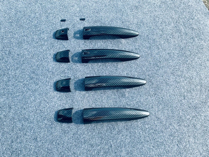 Exterior Door Handle Carbon Fiber Cover Trim for Nissan Rogue (2021-2023)
