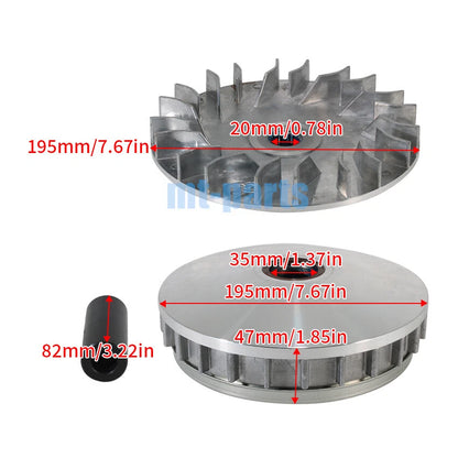 Clutch Variator Pulley Set for Yamaha YFM660FA Grizzly 660 (2002-2008)
