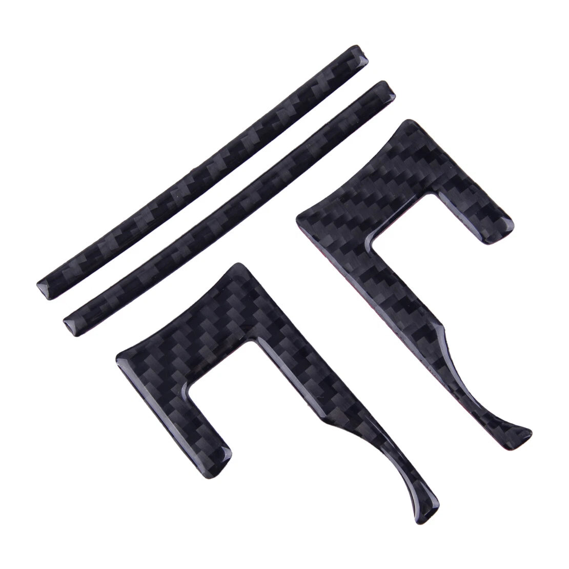 4x Carbon Fiber Center Console CD Panel Cover for Ford Mustang (2015-2019)