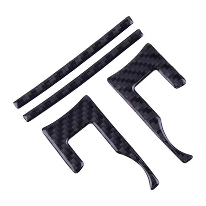 4x Carbon Fiber Center Console CD Panel Cover for Ford Mustang (2015-2019)