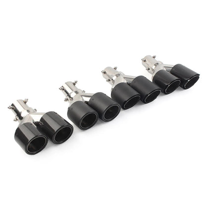 89mm Y Shape Double Exit Exhaust Muffler Tip for Car - Outlet