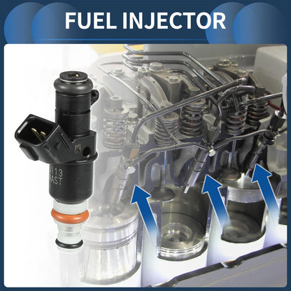 Fuel Injector  for Honda Accord (2003-2007) 2.4L 3.0L Black