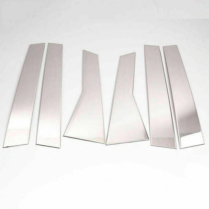 6x Chrome Pillar Post Stainless Steel Trim Door Cover for Honda CR-V (2012-16)