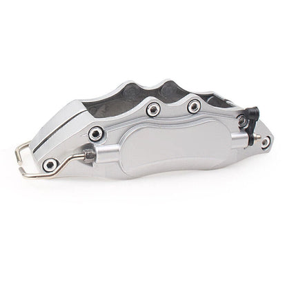 3D Style Car Disc Brake Caliper Covers for Universal Silver (M)