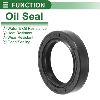 Oil Seal / 35x50x10mm / NBR Rubber Rotary Shaft Seal Black 5 x for Make Model