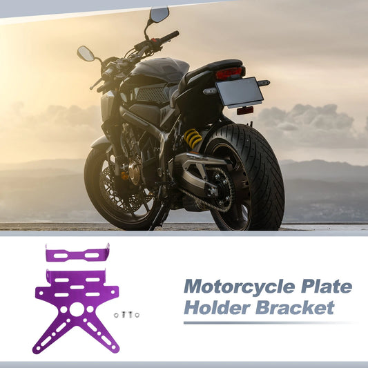 Motorcycle Plate Mount 26x10 mm Aluminum Alloy Purple Hole for Motorcycle