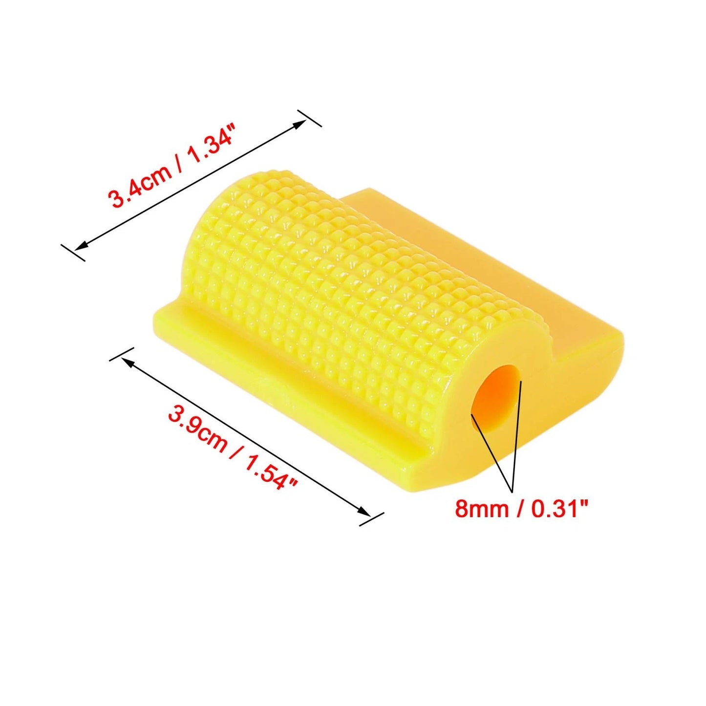2 x Universal Yellow Gear Shift Shifter Protector Cover Anti Slip Motorcycle