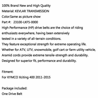 Drive Belt for Kymco Xciting 400 (2011-2015)