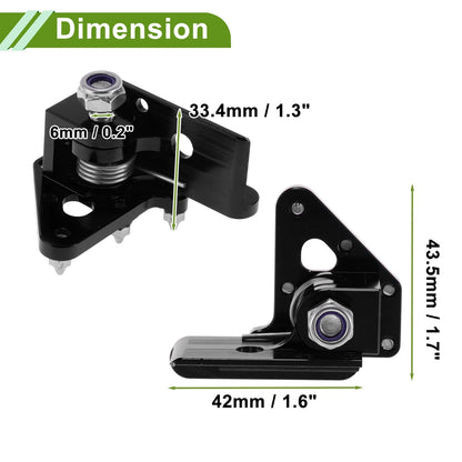 Black Foot Pegs for Honda CRF50 Motorcycle Footrests (2004-2023)