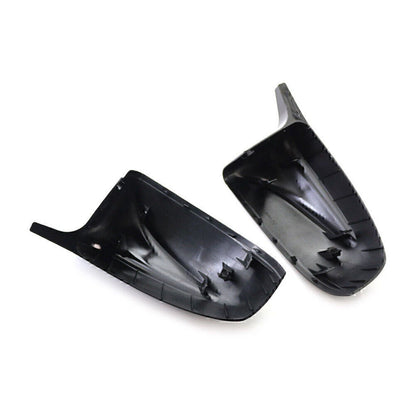 ABS Black Rear View Mirror Cover Trim for BMW X5 X6 (2007-2013)