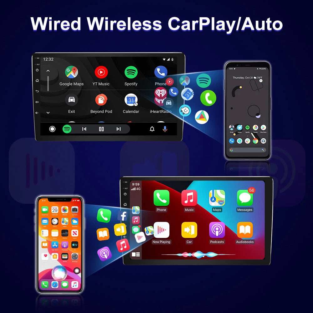 4G Apple Carplay Head Unit for Toyota Hiace (2004-2019)
