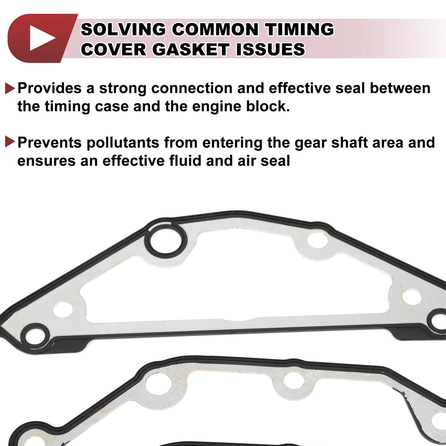 Engine Timing Cover Gasket Set for BMW 545i 4.4L 4.8L (2005-2010)