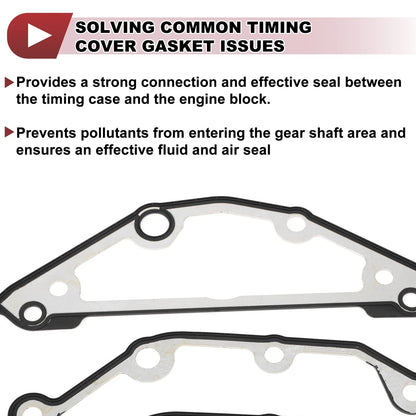 Engine Timing Cover Gasket Set for BMW 545i 4.4L 4.8L (2005-2010)