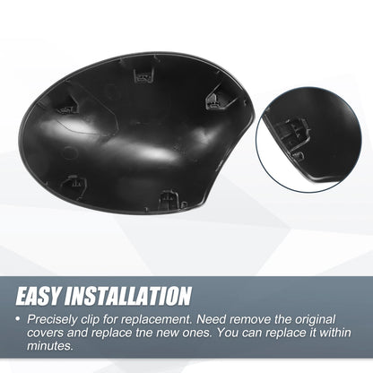 Pair Rearview Mirror Cover Cap Gray for BMW Mini Clubman R55 R57 R56