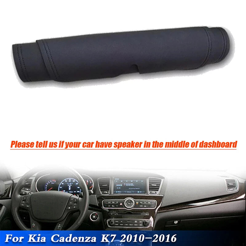 Leather Dashboard Dash Cover Protector Pad Mat for Kia Cadenza K7 (2010–2016)