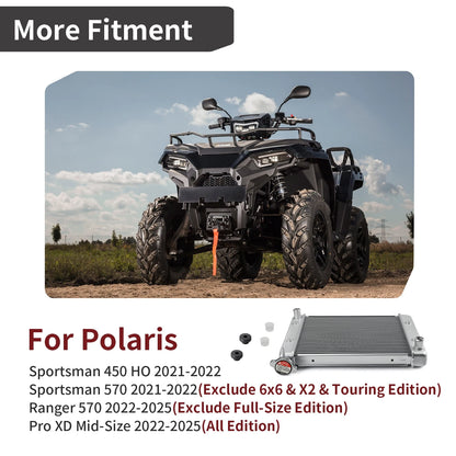 Radiator & Mount Bushing for Polaris Sportsman 450 HO (2021-2022)