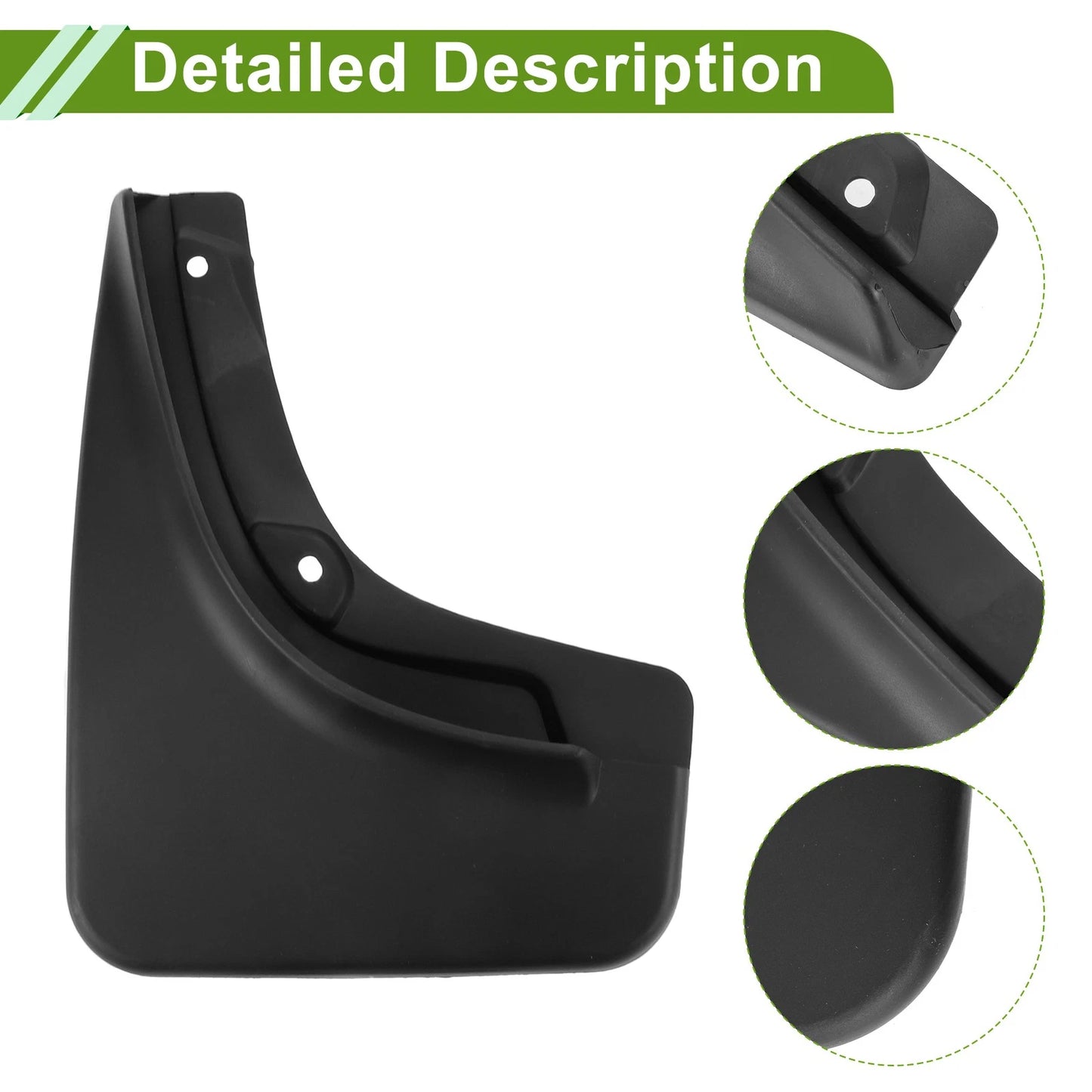 Mud Flaps Splash Guards 1 Set for Jeep Compass 1.4T (2017-2020)