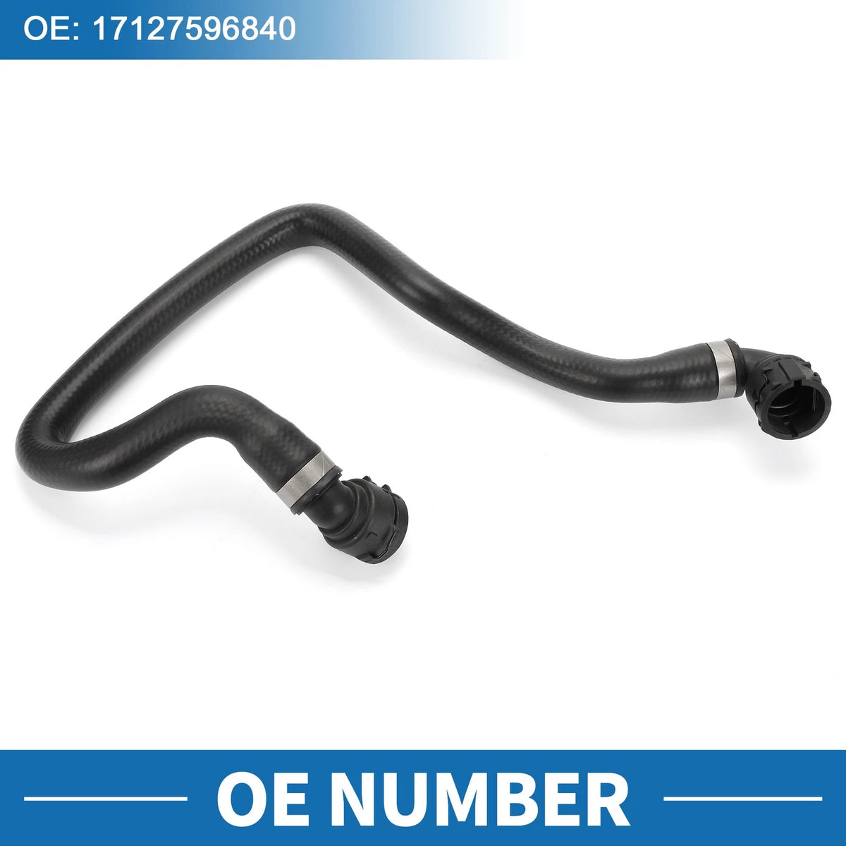 Radiator Hose for BMW 320i 2013-2015 Rubber Black 1 x Piece
