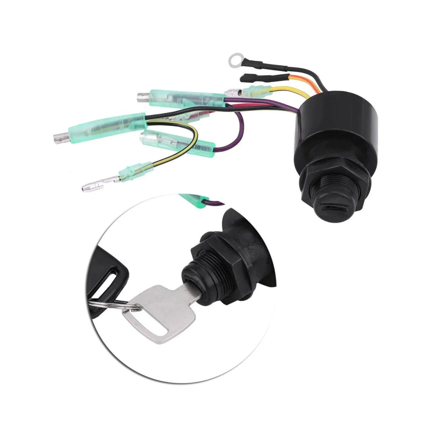Ignition Key Switch Assembly for Mercury Outboard Remote Control Engine