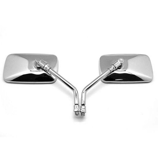 10mm Chrome Rear View Side Mirrors for Honda CT110 XR250L (1980-2023)