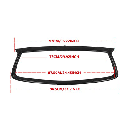 Grille Cover Trim for Infiniti Q60 Coupe (2017-2022) - 18" Gloss Black