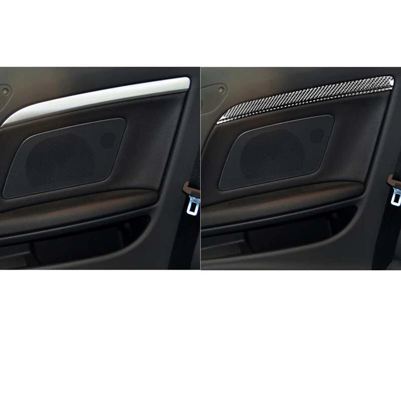 Carbon Fiber Interior Door Panel Strip Cover Trim Fit For Audi A5 2009-2016