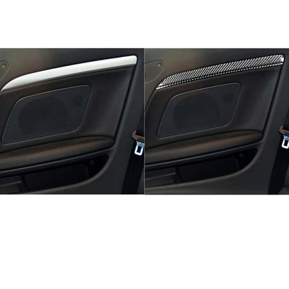 Carbon Fiber Interior Door Panel Strip Cover Trim Fit For Audi A5 2009-2016