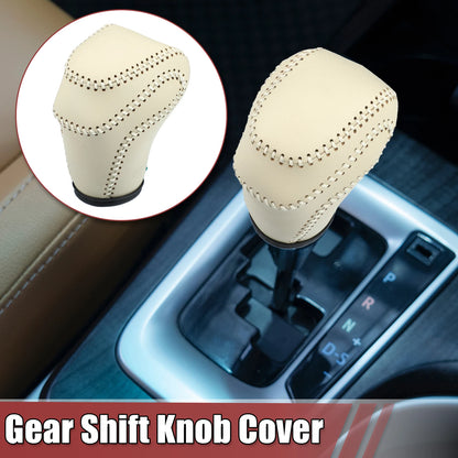 Beige Gear Shift Knob Cover for Toyota Land Cruiser Prado (2003-2023)