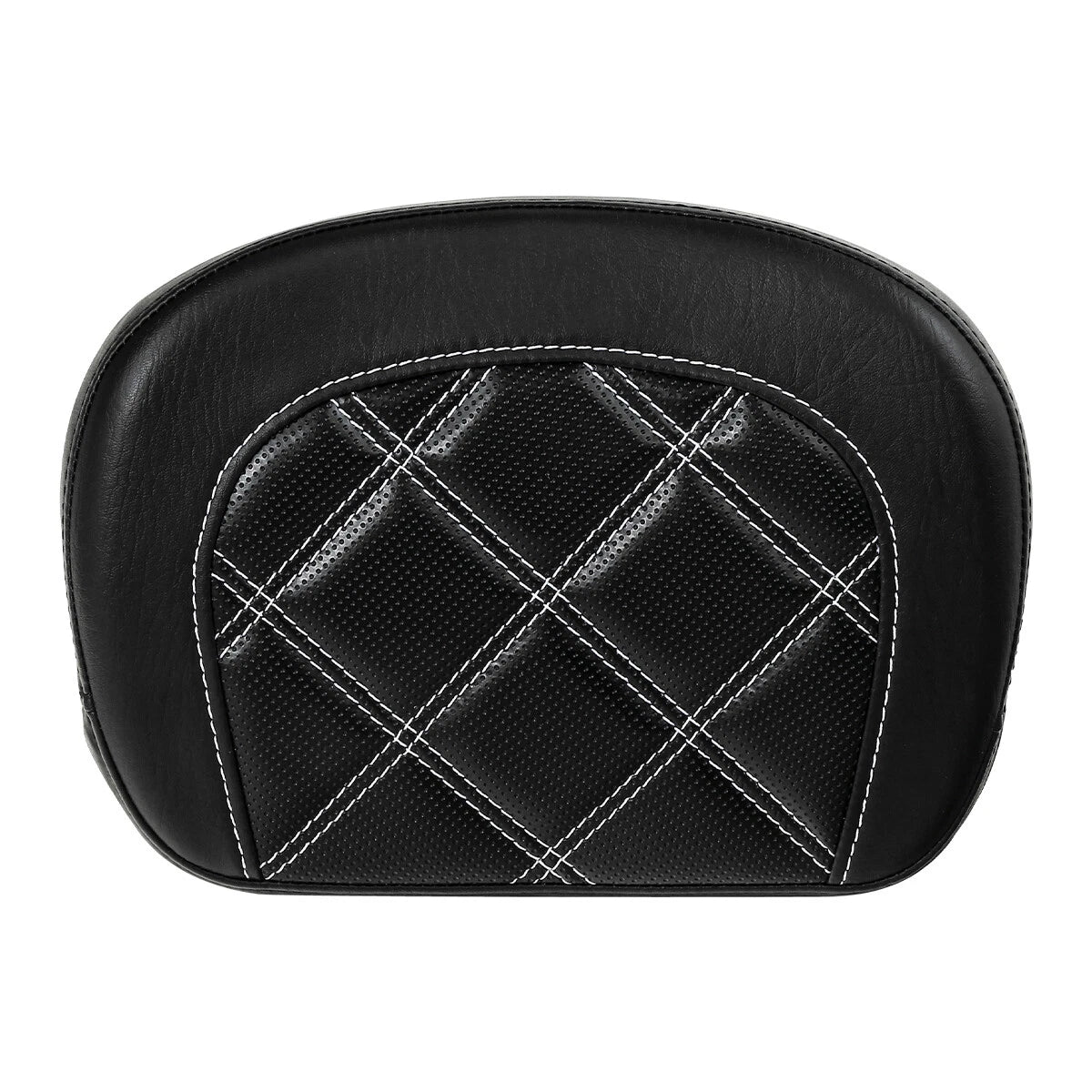 Black Passenger Sissy Bar Backrest Pad for Harley Touring Electra Glide (2014-2023)