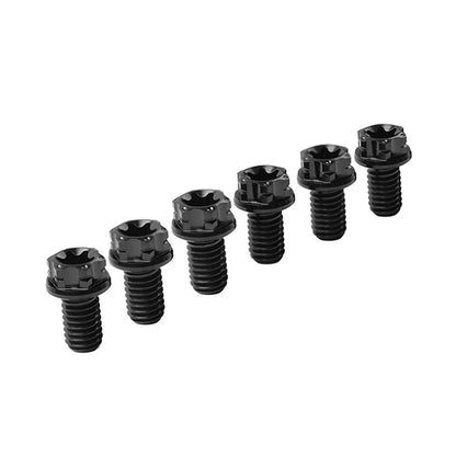 6 x Titanium Torx Head Flange Screws M10x15mm for Motorcycle Bike