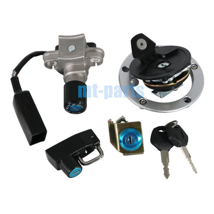 Fuel Tank Cap, Ignition Key Switch, Seat Lock for Kawasaki BR125 Z125 PRO (2020-23)
