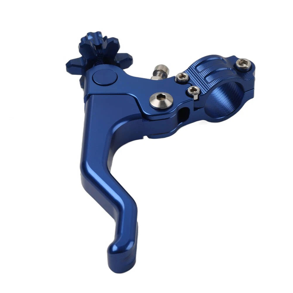 Stunt Clutch Lever 7/8" for Universal Motorcycle - Performance Cable Pull, Blue