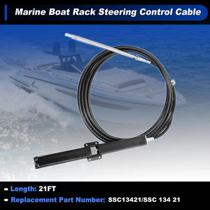 Steering Control Cable 21 Ft Marine Boat Rack for Marine Boat