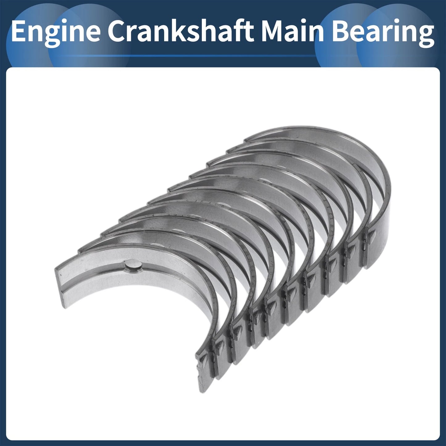 Main Bearing Set for Toyota Corolla (1975-1983) - 10 Pcs