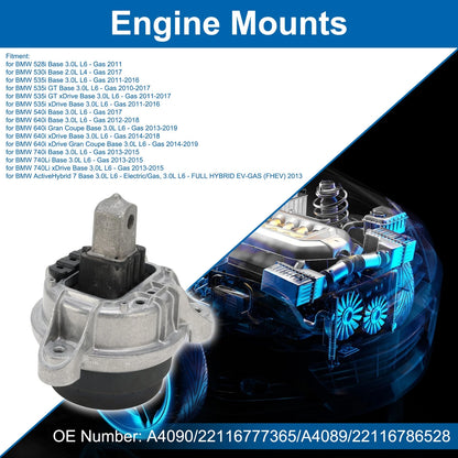Engine Mount 3.0L for BMW 528i Base (2011)