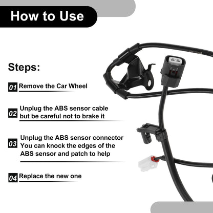 ABS Wheel Speed Sensor for Toyota Corolla (2003-2008) - 1 x Rear Sensor