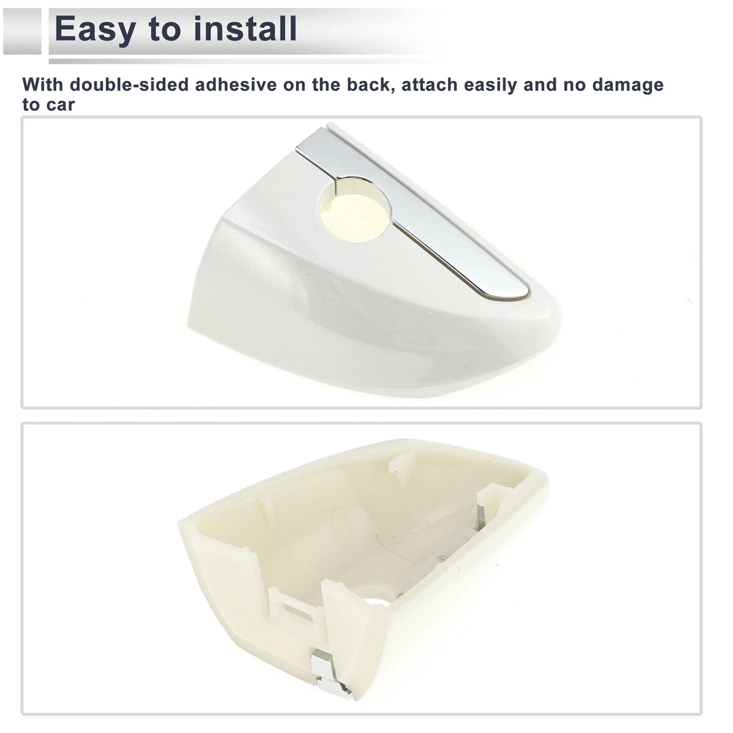 Front Left Door Handle Lock Cylinder Covers for Toyota Corolla (2014-2018)