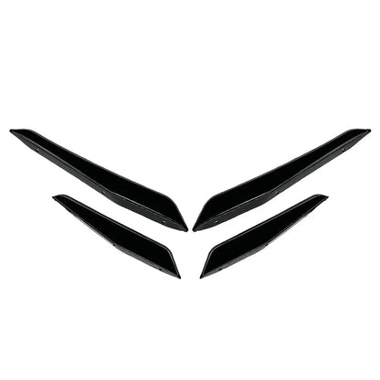 Black Front Bumper Splitter Side Skirt Spoiler for BMW M2 G87 (2023-2024)