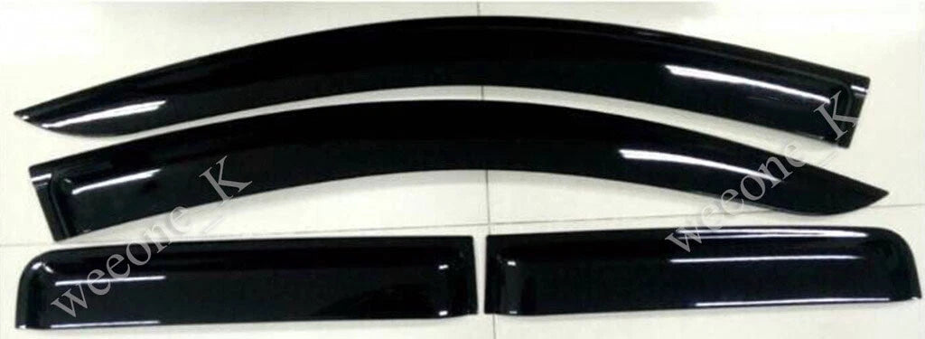 2 x Door Wind Shield Air Guards for Mitsubishi L200 Triton (2015-2018)