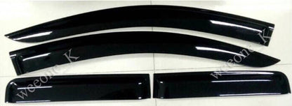 2 x Door Wind Shield Air Guards for Mitsubishi L200 Triton (2015-2018)