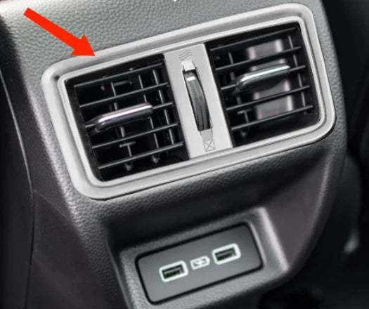 Rear Outlet Air Vent Frame Cover Trim for 2022-2023 Honda Civic ABS 1 x
