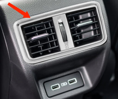 Rear Outlet Air Vent Frame Cover Trim for 2022-2023 Honda Civic ABS 1 x