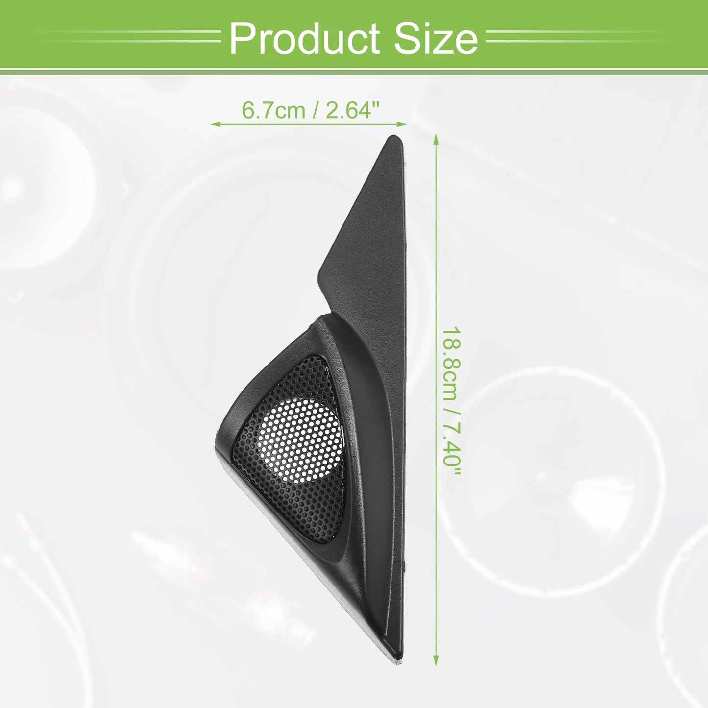 A Pillar Door Tweeter Speaker Cover Trim for Mazda 6 (2003-2008) Black