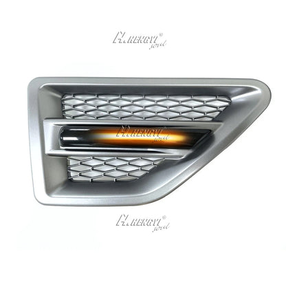 Dynamic Side Marker Light + Silver Vent Cover for Freelander 2 (2006–2016)