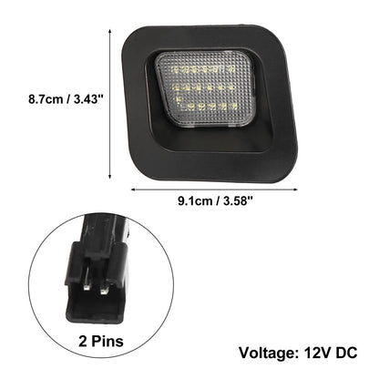 Pair LED License Plate Lamp Assembly for Dodge Ram 1500 2500 3500